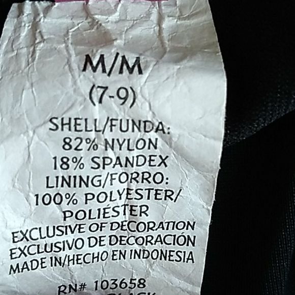 OP Black Tankini W/ Rainbow Crocheted Detail. - Picture 6 of 6